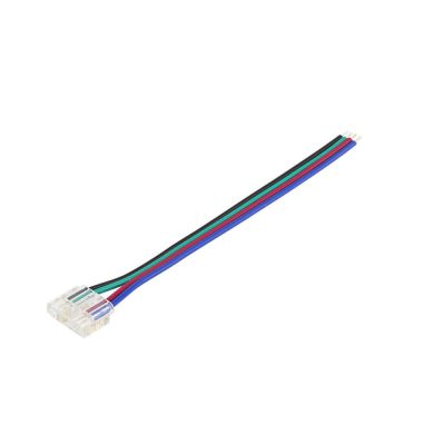 FASTEN CONNECTOR WITH ONE END WIRE FOR 10MM COB RGB SKU: