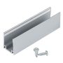 LED FLEX-NEON ALUMINIUM CHANNEL WITH 2 SCREWS, 5CM SINGLE COLOUR