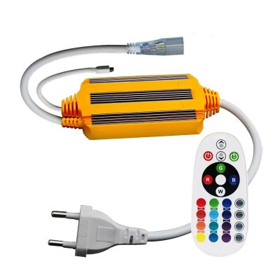 LED FLEX-NEON 0.5M POWER CABLE+RGB CONTROLLER(PIN CONNECTOR + END CAP)
