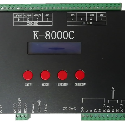 DC5V DMX/SPI CONTROLLER – 8 OUTPUT PORTS