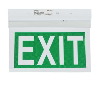 LED WALL SURFACE EMERGENCY EXIT LIGHT 3.6V 900mAh 3-hours Emergency Duration with PVC Legend