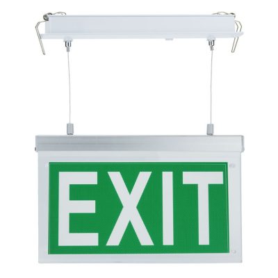 LED HANGING EMERGENCY EXIT LIGHT 3.6V 900mAh 3-hours Emergency Duration with PVC Legend