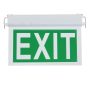 LED RECESSED FIXED EMERGENCY EXIT LIGHT 3.6V 900mAh 3-hours Emergency Duration with PVC Legend