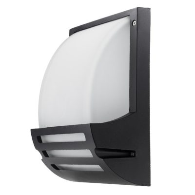 WALL LIGHT MATT BLACK ALUMINIUM 1*E