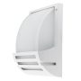 WALL LIGHT MATT WHITE ALUMINIUM 1*E