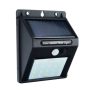 SOLAR WALL LAMP ALUMINIUM BLACK BODY IP54 0.75W 6000K 5.5V