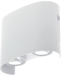 LED WALL LIGHT AC220-240V 4W IP65 340LM WHITE BODY 3000K - ALUMINIUM