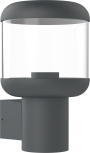 WALL LAMP ALUMINIUM CLEAR PC E27 SOCKET 220-240V IP