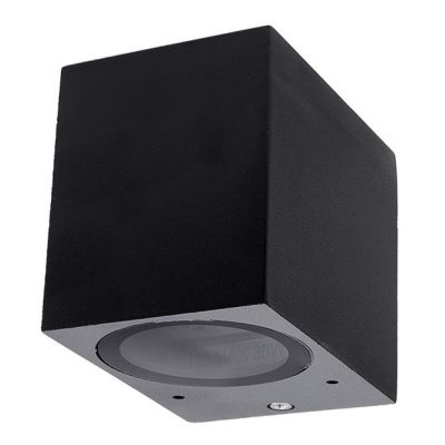 WALL LAMP ALUMINIUM BLACK BODY IP54 GU10 SOCKET AC220-240V