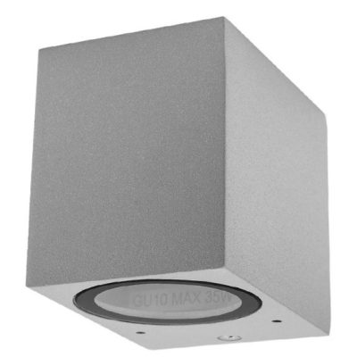 WALL LAMP ALUMINIUM SILVER BODY IP54 GU10 SOCKET AC220-240V