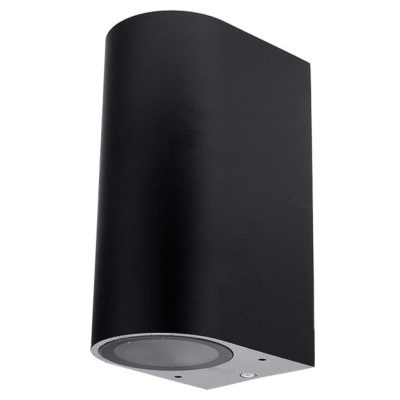 WALL LAMP ALUMINIUM BLACK BODY IP54 2*GU10 SOCKET AC220-240V
