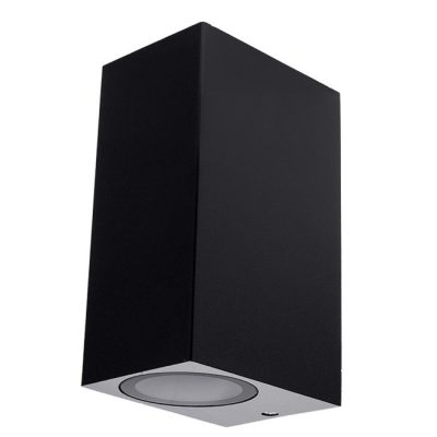 WALL LAMP ALUMINIUM BLACK BODY IP54 2*GU10 SOCKET AC220-240V