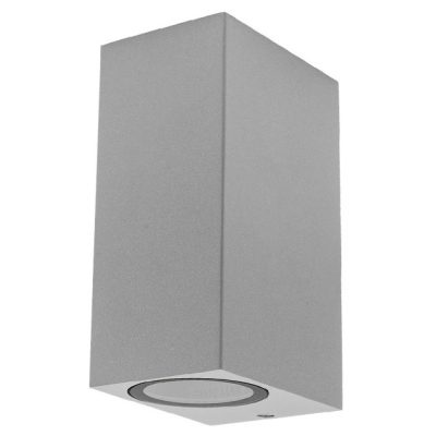 WALL LAMP ALUMINIUM SILVER BODY IP54 2*GU10 SOCKET AC220-240V