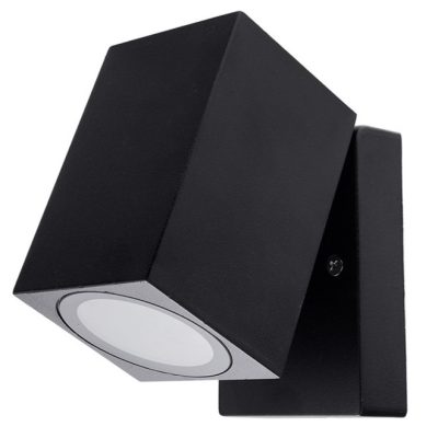 WALL LAMP ALUMINIUM BLACK BODY IP44 GU10 SOCKET AC220-240V