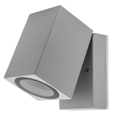 WALL LAMP ALUMINIUM SILVER BODY IP44 GU10 SOCKET AC220-240V