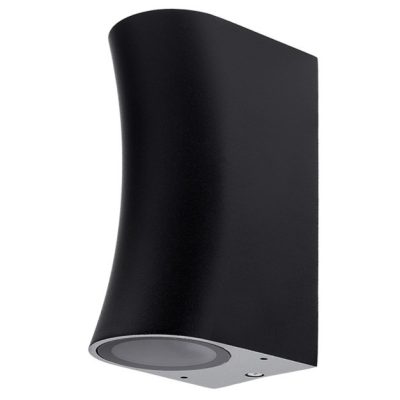 WALL LAMP ALUMINIUM BLACK BODY IP44 2*GU10 SOCKET AC220-240V