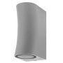 WALL LAMP ALUMINIUM SILVER BODY IP44 2*GU10 SOCKET AC220-240V