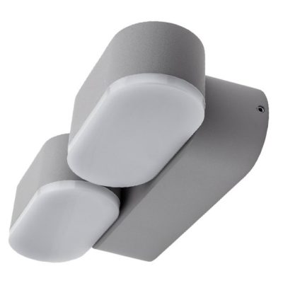 LED WALL LIGHT EPISTAR AC220-240V 2*6W IP54 1320LM GREY BODY 3000K