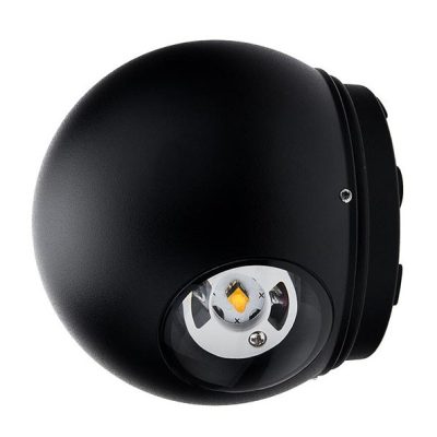 LED WALL LIGHT CREE AC220-240V 6W IP54 660LM BLACK BODY 3000K