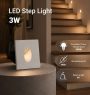 LED STEP LIGHT SQUARE WHITE 3W 3000K 120LM AC220-240V IP