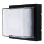 LED WALL LIGHT SQUARE BLACK 12W 3000K 70LM/W AC220-240V IP