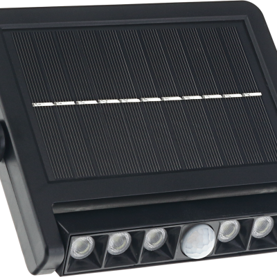 LED SOLAR WALL LIGHT 2Ah/3.2V 500lm PIR IP