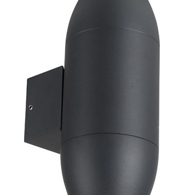 WALL LAMP ALUMINIUM BLACK BODY IP54 2*GU10 SOCKET AC220-240V