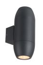 WALL LAMP ALUMINIUM BLACK BODY IP54 2*GU10 SOCKET AC220-240V
