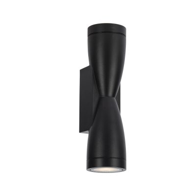 WALL LAMP ALUMINIUM BLACK BODY IP54 2*GU10 SOCKET AC220-240V