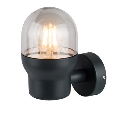 WALL LAMP ALUMINIUM BLACK BODY IP44 1*E27 SOCKET AC220-240V