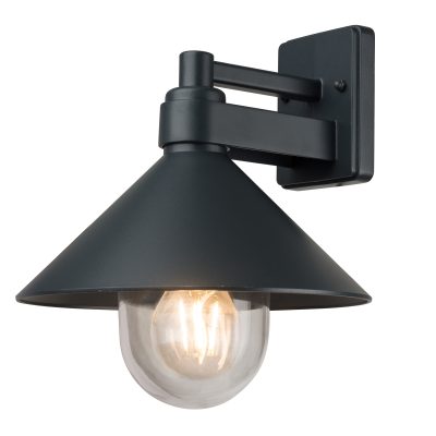 WALL LAMP ALUMINIUM BLACK BODY IP44 1*E27 SOCKET AC220-240V