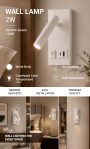 LED CABINET LIGHT 2W IP20 WITH ON/OFF-SWITCH WHITE 4200K