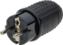 POWER PLUG IP44 16A, 230V, Max3500W - BLACK