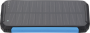 POWER BANK 10000mAh 3.7V SOLAR:1.2W BLACK+BLUE LED:2W
