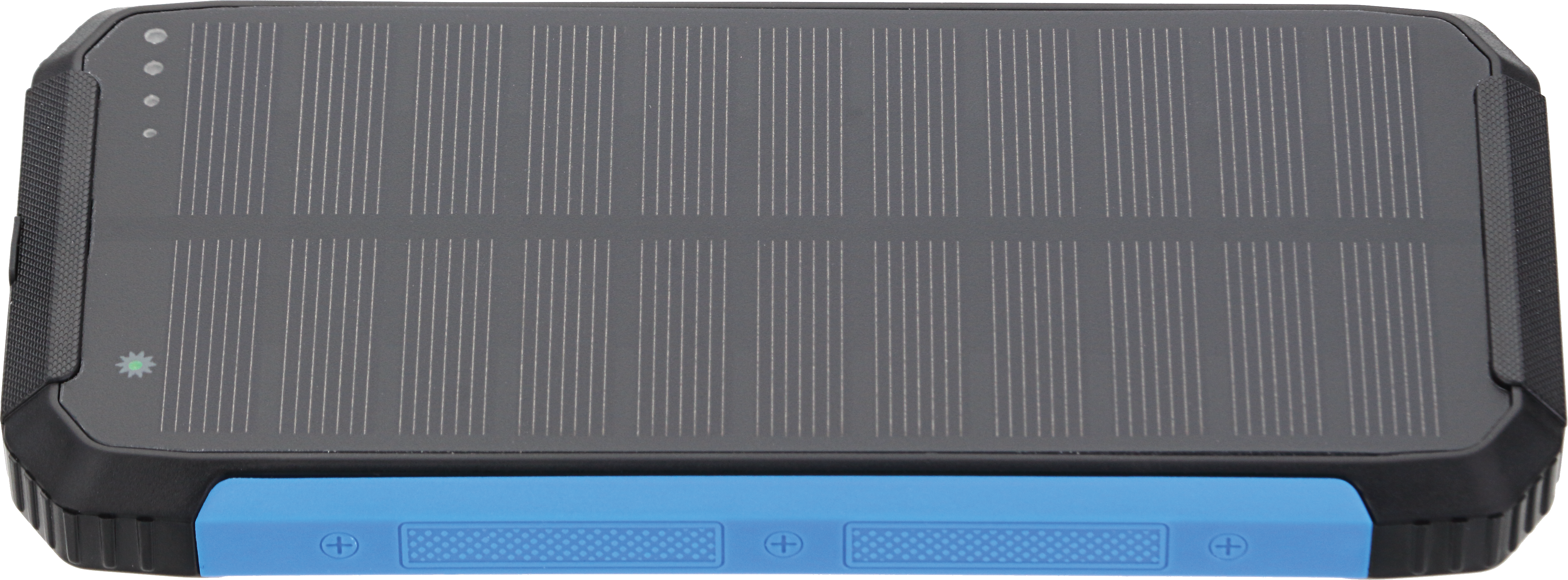 POWER BANK 10000mAh 3.7V SOLAR:1.2W BLACK+BLUE LED:2W