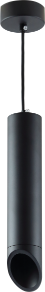 HANGING FIXTURE GU10 ALUMINIUM BLACK BODY/BLACK REFLECTOR 6X30CM