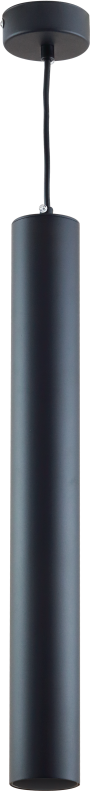 HANGING FIXTURE GU10 ALUMINIUM BLACK BODY/BLACK REFLECTOR 6X50CM