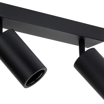 HANGING FIXTURE TWO HEADS GU10 ALUMINIUM BLACK BODY 30X6X18CM