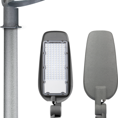 LED STREET LIGHT 150W 220-240V 100LM/W IP65 75×135° 2700K GREY BODY
