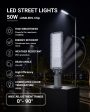 LED STREET LIGHT 50W LUMILEDS-CHIP 180-265V 120LM/W IP65 75x130° 4000K GREY BODY
