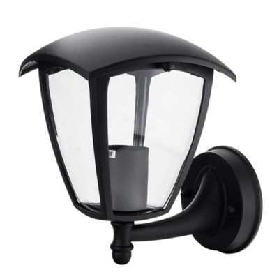 WALL LIGHT UP MATT BLACK ALUMINIUM 1*E