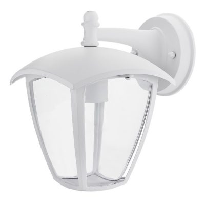 WALL LIGHT DOWN MATT WHITE ALUMINIUM 1*E