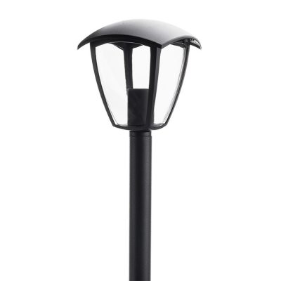 LAWN LAMP 60CM MATT BLACK ALUMINIUM 1*E