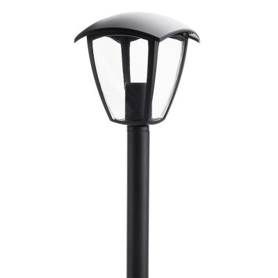 LAWN LAMP 90CM MATT BLACK ALUMINIUM 1*E