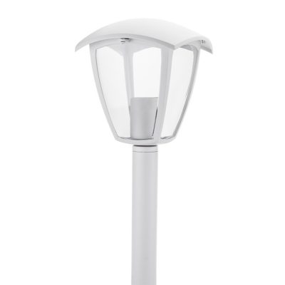 LAWN LAMP 90CM MATT WHITE ALUMINIUM 1*E