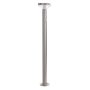 LED SOLAR LAWN LAMP SS-BRUSHED ALUMINIUM 2W 200lm/20lm IP44 3.7V SENSOR