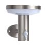 LED SOLAR WALL LIGHT UP SS-BRUSHED ALUMINIUM 4.4W 600lm/60lm IP44 3.7V SENSOR