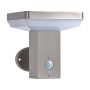LED SOLAR WALL LIGHT UP SS-BRUSHED ALUMINIUM 4.4W 600lm/60lm IP44 3.7V SENSOR