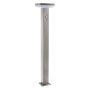 LED SOLAR LAWN LAMP SS-BRUSHED ALUMINIUM 4.4W 600lm/60lm IP44 3.7V SENSOR