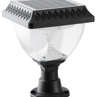SOLAR PILLAR GARDEN LAMP 3.7V/1.2A LI-LION, CCT DIM IP54 + REMOTE CONTROL